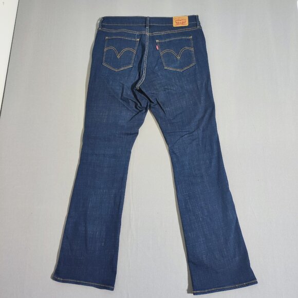Levi's jeans women's size 12M W31/L32 indigo blue Classic Bootcut high rise - Picture 3 of 14